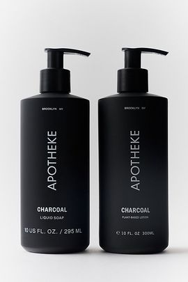 Apotheke Apotheke Scented Liquid Hand Soap & Body Lotion Set in Charcoal at Urban Outfitters