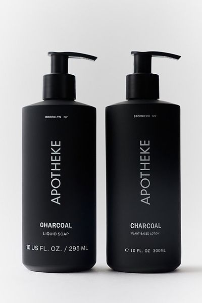 Apotheke Apotheke Scented Liquid Hand Soap & Body Lotion Set in Charcoal at Urban Outfitters