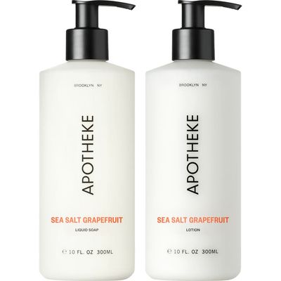 APOTHEKE APOTHEKE Sea Salt Grapefruit Liquid Soap & Lotion Set