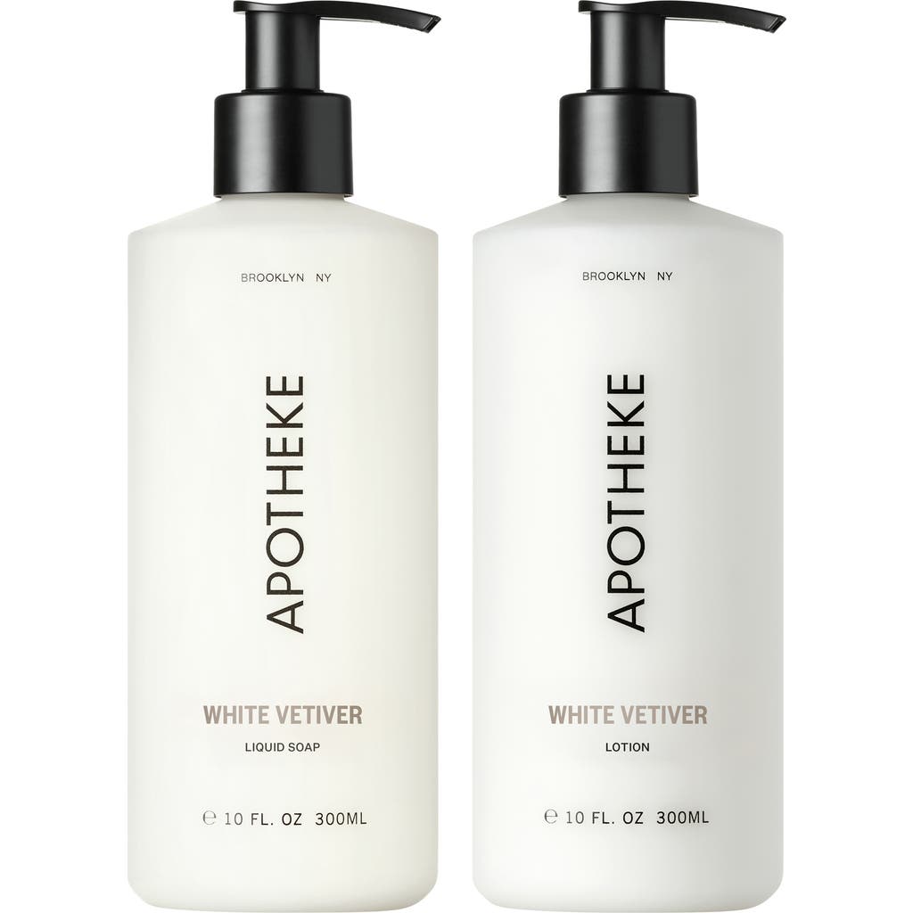 APOTHEKE APOTHEKE White Vetiver Liquid Soap & Lotion Set 
