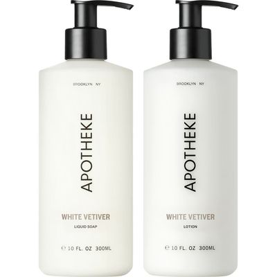 APOTHEKE APOTHEKE White Vetiver Liquid Soap & Lotion Set 