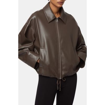Apparis Apparis Ada Faux Leather Bomber Jacket