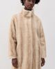 Apparis Apparis Blair Shaved Faux Mink Coat Latte Multi - 2