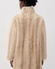 Apparis Apparis Blair Shaved Faux Mink Coat Latte Multi - 3