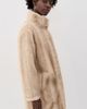 Apparis Apparis Blair Shaved Faux Mink Coat Latte Multi - 4