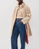 Apparis Apparis Blair Shaved Faux Mink Coat Latte Multi - 5