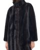 Apparis Apparis Blair Shaved Mink Coat Noir Multi - 1