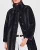 Apparis Apparis Blair Shaved Mink Coat Noir Multi - 2