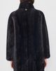 Apparis Apparis Blair Shaved Mink Coat Noir Multi - 3