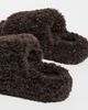 Apparis Apparis Dillon Bouclette Slides Brown - 4