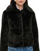 Apparis Apparis Elis Faux Fur Coat Noir - 1