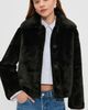 Apparis Apparis Elis Faux Fur Coat Noir - 2