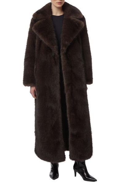 Apparis Apparis Gabrielle Faux Fur Maxi Coat