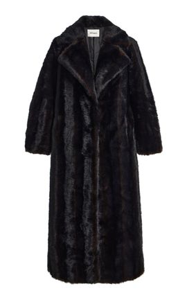 Apparis Apparis Gabrielle Shaved Mink Faux Fur Coat