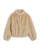 Apparis Apparis Iris Shaved Faux Fur Bomber Coat - 5