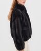 Apparis Apparis Iris Shaved Mink Bomber Jacket Noir Multi - 4