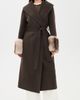 Apparis Apparis Jill Wool Coat Brown/Grey Mink - 2