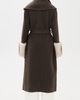 Apparis Apparis Jill Wool Coat Brown/Grey Mink - 3