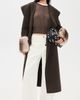 Apparis Apparis Jill Wool Coat Brown/Grey Mink - 5