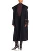 Apparis Apparis Jill Wool Faux Fur Trim Belted Long Coat - 3