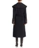 Apparis Apparis Jill Wool Faux Fur Trim Belted Long Coat - 4