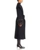 Apparis Apparis Jill Wool Faux Fur Trim Belted Long Coat - 5