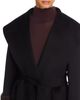 Apparis Apparis Jill Wool Faux Fur Trim Belted Long Coat - 6