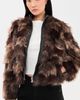 Apparis Apparis Lillet Patchwork Bomber Noir/Brown Multi - 2