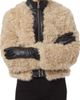 Apparis Apparis Lillet Pluche™ Bomber Jacket with Faux Leather Bib - 4