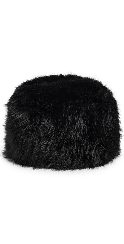 Apparis Apparis Margot Sable Pillbox Hat Noir One