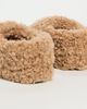 Apparis Apparis Misha Bouclette Slippers Camel - 4
