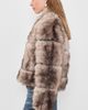 Apparis Apparis Sai Faux Mink Coat Grey Mink - 4