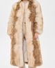 Apparis Apparis Solange Fox Maxi Coat Beige Multi - 2
