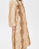 Apparis Apparis Solange Fox Maxi Coat Beige Multi - 4
