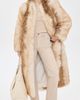 Apparis Apparis Solange Fox Maxi Coat Beige Multi - 5