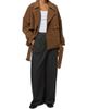 Apparis Women's Gaia Faux Suede Short Trench Coat - 2