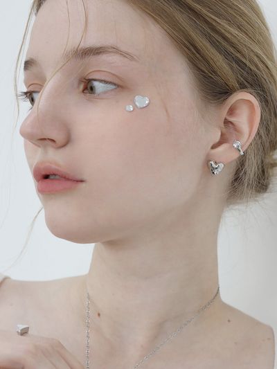 apple pie order Texture Heart Earring