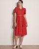 Apricot Apricot 3d Embroidered Cotton Midi Dress  - 1