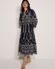 Apricot Apricot Contrast Broderie Anglaise Midi Dress - 1