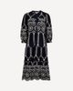 Apricot Apricot Contrast Broderie Anglaise Midi Dress - 2
