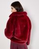 Apricot Apricot Faux Fur Collar Short Coat - 3