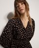 Apricot Apricot Irregular Spot Ruffle Neck Dress - 2