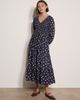 Apricot Apricot Mono Bouquet Midi Dress - 1