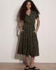 Apricot Apricot Mono Dense Spot Shirt Midi Dress - 5