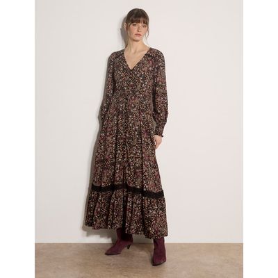 Apricot Apricot Painterly Paisley Maxi Dress