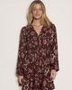 Apricot Apricot Painterly Ruffle Neck Mini Dress - 1