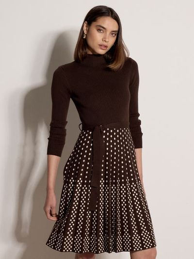 Apricot Apricot Ribbed Top Knit Dress