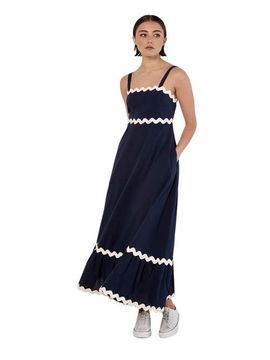 Apricot Apricot Rick Rack Trim Trapeze Midaxi Dress