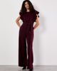 Apricot Apricot Ruffle Sleeve Pleat Detail Jumpsuit - 1