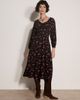 Apricot Apricot Watercolour Ditsy Smock Neck Dress - 1